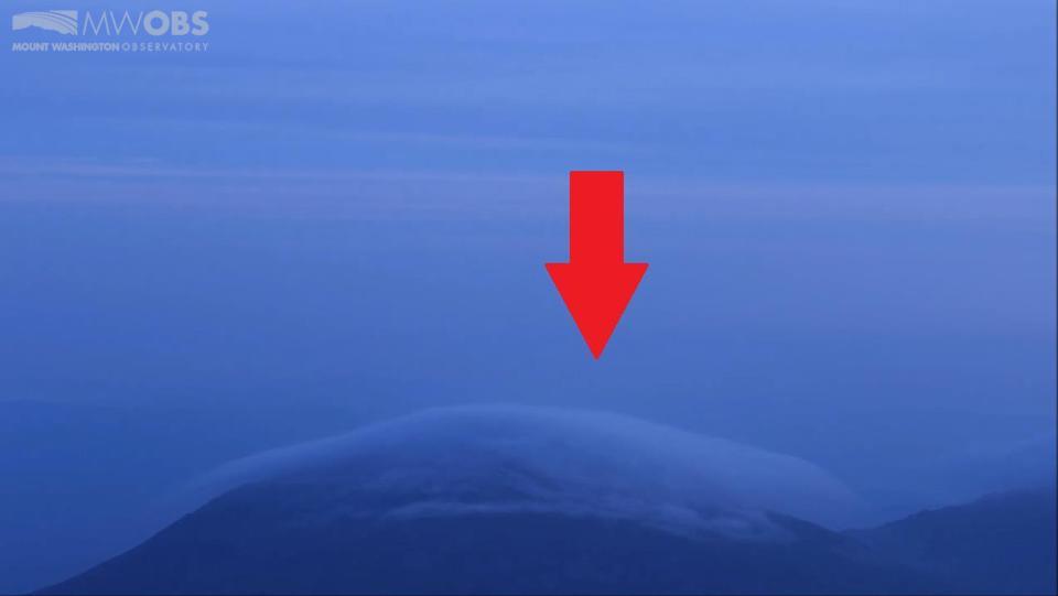 Orographic lifting on the Presidential Range